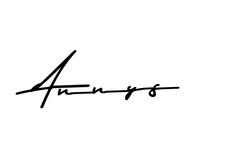 Annys stylish signature style. Best Handwritten Sign (Asem Kandis PERSONAL USE) for my name. Handwritten Signature Collection Ideas for my name Annys. Annys signature style 9 images and pictures png