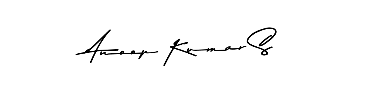 Design your own signature with our free online signature maker. With this signature software, you can create a handwritten (Asem Kandis PERSONAL USE) signature for name Anoop Kumar S. Anoop Kumar S signature style 9 images and pictures png