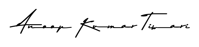 Looking for an artistic signature for Anoop Kumar Tiwari? The Asem Kandis PERSONAL USE calligraphy style gives a sophisticated flow suitable for business cards and emails. Anoop Kumar Tiwari signature style 9 images and pictures png