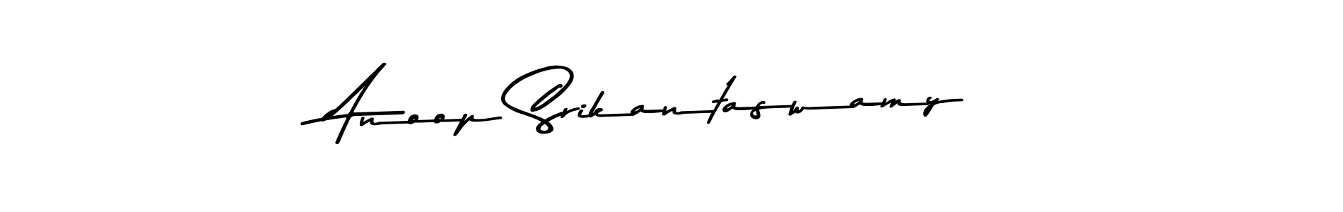 Make a beautiful signature design for name Anoop Srikantaswamy. With this signature (Asem Kandis PERSONAL USE) style, you can create a handwritten signature for free. Anoop Srikantaswamy signature style 9 images and pictures png