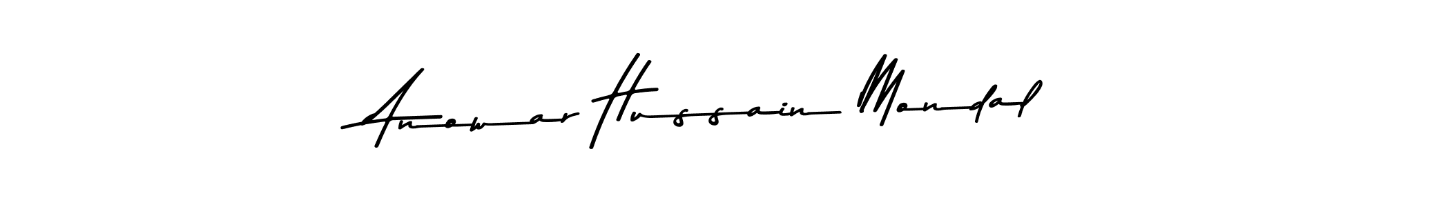 Design your own signature with our free online signature maker. With this signature software, you can create a handwritten (Asem Kandis PERSONAL USE) signature for name Anowar Hussain Mondal. Anowar Hussain Mondal signature style 9 images and pictures png