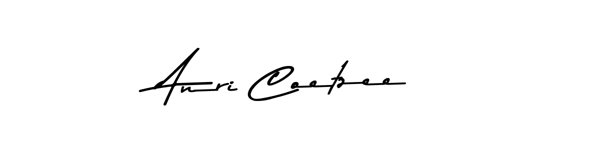 How to make Anri Coetzee name signature. Use Asem Kandis PERSONAL USE style for creating short signs online. This is the latest handwritten sign. Anri Coetzee signature style 9 images and pictures png
