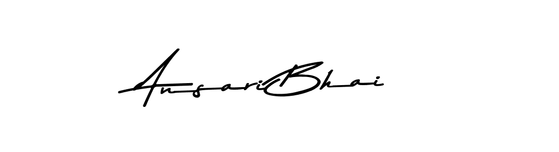 Design your own signature with our free online signature maker. With this signature software, you can create a handwritten (Asem Kandis PERSONAL USE) signature for name Ansari Bhai. Ansari Bhai signature style 9 images and pictures png