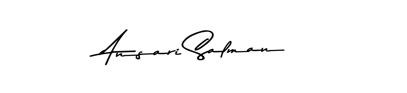 Design your own signature with our free online signature maker. With this signature software, you can create a handwritten (Asem Kandis PERSONAL USE) signature for name Ansari Salman. Ansari Salman signature style 9 images and pictures png