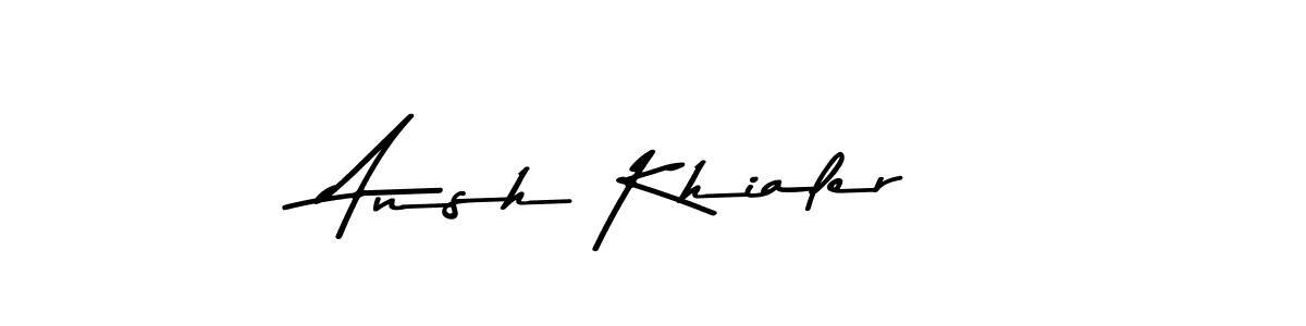 Ansh Khialer stylish signature style. Best Handwritten Sign (Asem Kandis PERSONAL USE) for my name. Handwritten Signature Collection Ideas for my name Ansh Khialer. Ansh Khialer signature style 9 images and pictures png