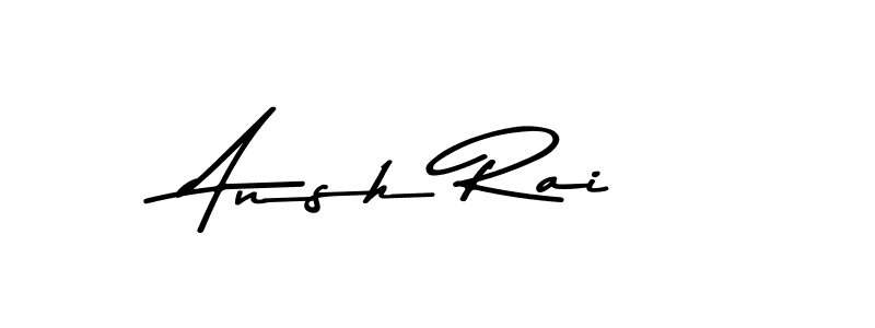 How to make Ansh Rai name signature. Use Asem Kandis PERSONAL USE style for creating short signs online. This is the latest handwritten sign. Ansh Rai signature style 9 images and pictures png