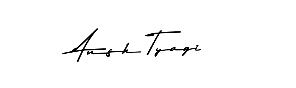 Design your own signature with our free online signature maker. With this signature software, you can create a handwritten (Asem Kandis PERSONAL USE) signature for name Ansh Tyagi. Ansh Tyagi signature style 9 images and pictures png