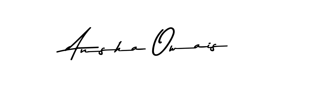 Design your own signature with our free online signature maker. With this signature software, you can create a handwritten (Asem Kandis PERSONAL USE) signature for name Ansha Owais. Ansha Owais signature style 9 images and pictures png