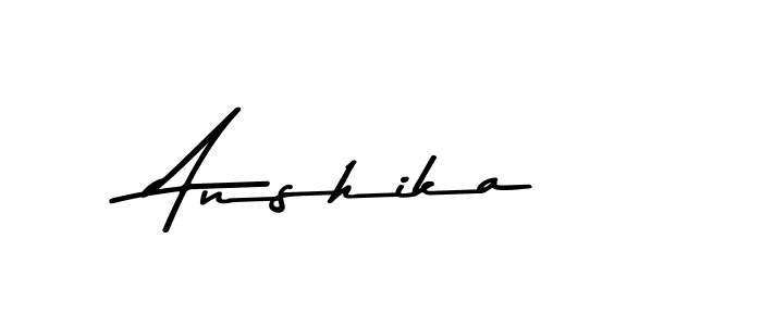 Make a beautiful signature design for name Anshika. With this signature (Asem Kandis PERSONAL USE) style, you can create a handwritten signature for free. Anshika signature style 9 images and pictures png