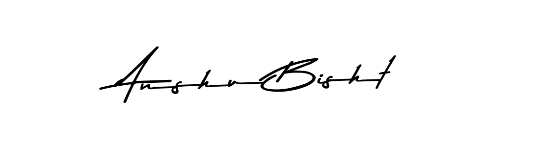 Design your own signature with our free online signature maker. With this signature software, you can create a handwritten (Asem Kandis PERSONAL USE) signature for name Anshu Bisht. Anshu Bisht signature style 9 images and pictures png