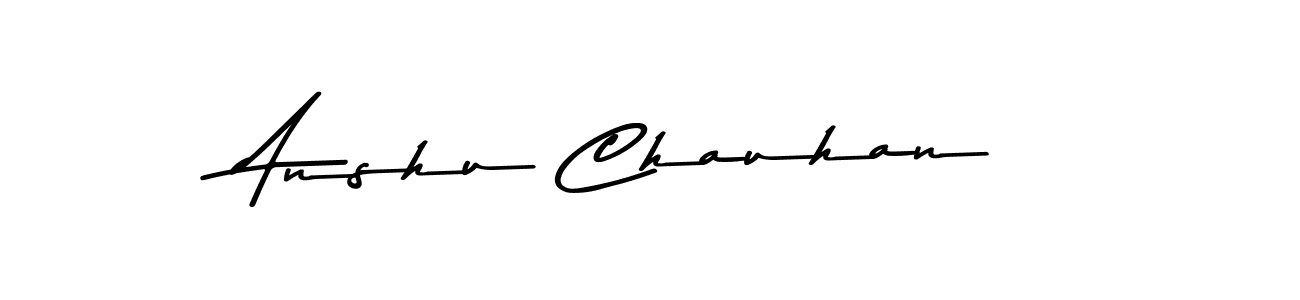 Anshu Chauhan stylish signature style. Best Handwritten Sign (Asem Kandis PERSONAL USE) for my name. Handwritten Signature Collection Ideas for my name Anshu Chauhan. Anshu Chauhan signature style 9 images and pictures png