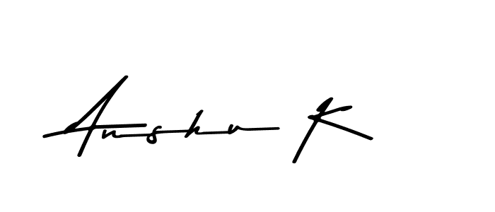 Also we have Anshu K name is the best signature style. Create professional handwritten signature collection using Asem Kandis PERSONAL USE autograph style. Anshu K signature style 9 images and pictures png