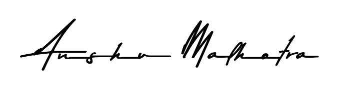 Give your name Anshu Malhotra an exquisite flair with the Asem Kandis PERSONAL USE script font. Ideal for contracts, resumes, and formal letterheads. Anshu Malhotra signature style 9 images and pictures png