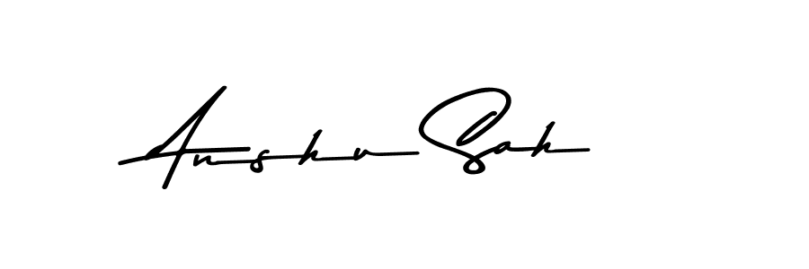 Make a beautiful signature design for name Anshu Sah. Use this online signature maker to create a handwritten signature for free. Anshu Sah signature style 9 images and pictures png