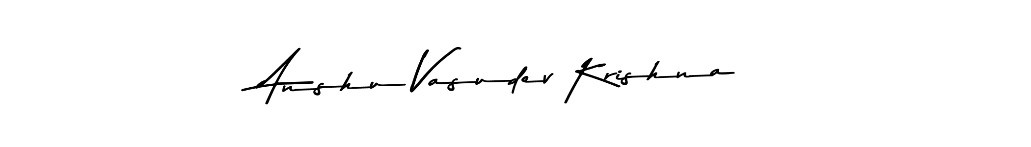 Anshu Vasudev Krishna stylish signature style. Best Handwritten Sign (Asem Kandis PERSONAL USE) for my name. Handwritten Signature Collection Ideas for my name Anshu Vasudev Krishna. Anshu Vasudev Krishna signature style 9 images and pictures png