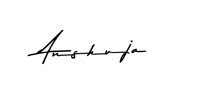 Use a signature maker to create a handwritten signature online. With this signature software, you can design (Asem Kandis PERSONAL USE) your own signature for name Anshuja. Anshuja signature style 9 images and pictures png