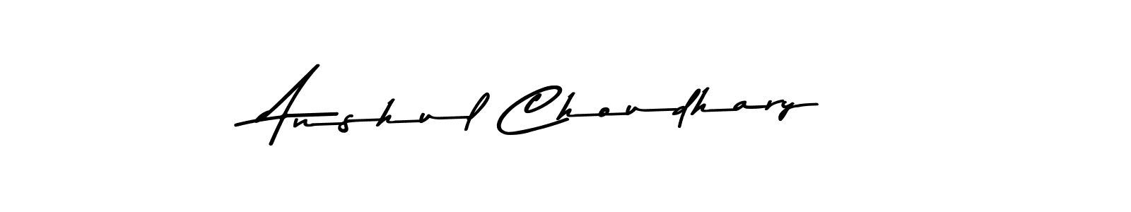 The best way (Asem Kandis PERSONAL USE) to make a short signature is to pick only two or three words in your name. The name Anshul Choudhary include a total of six letters. For converting this name. Anshul Choudhary signature style 9 images and pictures png