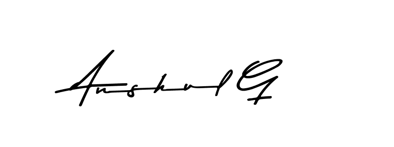 The best way (Asem Kandis PERSONAL USE) to make a short signature is to pick only two or three words in your name. The name Anshul G include a total of six letters. For converting this name. Anshul G signature style 9 images and pictures png