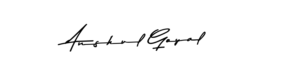 Design your own signature with our free online signature maker. With this signature software, you can create a handwritten (Asem Kandis PERSONAL USE) signature for name Anshul Goyal. Anshul Goyal signature style 9 images and pictures png
