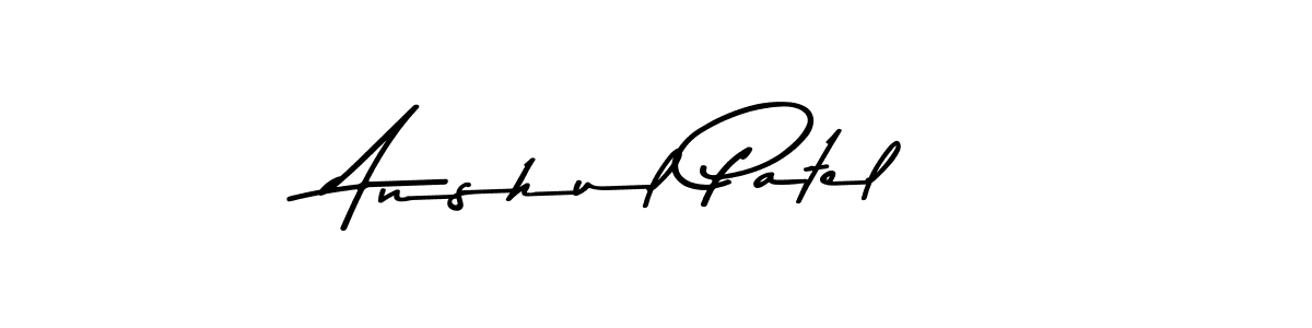 Use a signature maker to create a handwritten signature online. With this signature software, you can design (Asem Kandis PERSONAL USE) your own signature for name Anshul Patel. Anshul Patel signature style 9 images and pictures png