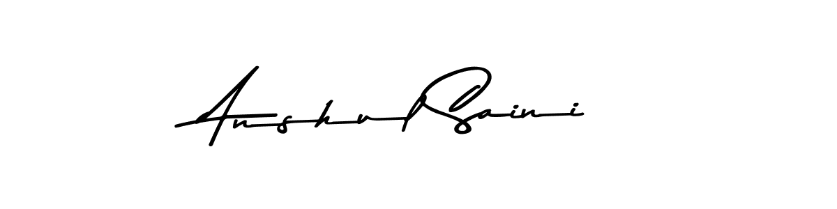 Design your own signature with our free online signature maker. With this signature software, you can create a handwritten (Asem Kandis PERSONAL USE) signature for name Anshul Saini. Anshul Saini signature style 9 images and pictures png