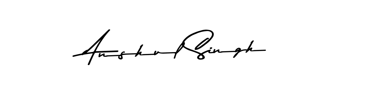 Create a beautiful signature design for name Anshul Singh. With this signature (Asem Kandis PERSONAL USE) fonts, you can make a handwritten signature for free. Anshul Singh signature style 9 images and pictures png