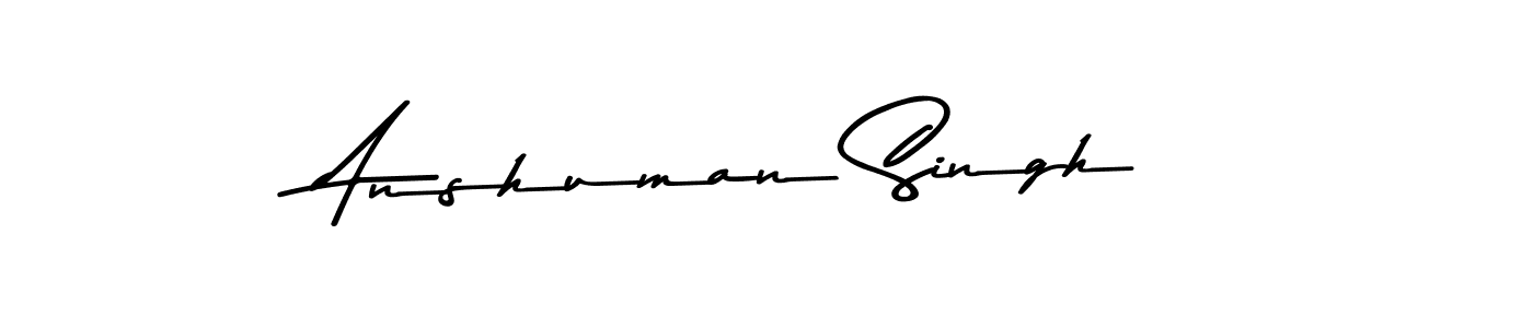 Use a signature maker to create a handwritten signature online. With this signature software, you can design (Asem Kandis PERSONAL USE) your own signature for name Anshuman Singh. Anshuman Singh signature style 9 images and pictures png