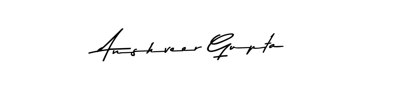Make a beautiful signature design for name Anshveer Gupta. With this signature (Asem Kandis PERSONAL USE) style, you can create a handwritten signature for free. Anshveer Gupta signature style 9 images and pictures png