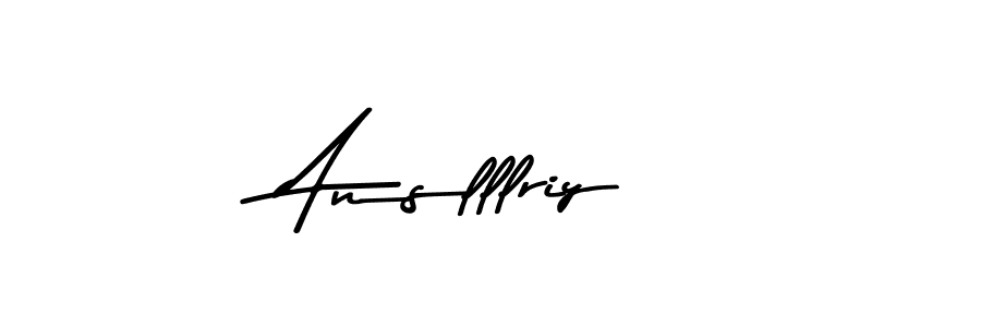 Anslllriy stylish signature style. Best Handwritten Sign (Asem Kandis PERSONAL USE) for my name. Handwritten Signature Collection Ideas for my name Anslllriy. Anslllriy signature style 9 images and pictures png