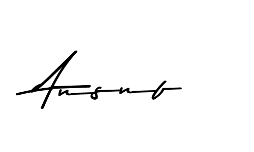 Create a beautiful signature design for name Ansnf. With this signature (Asem Kandis PERSONAL USE) fonts, you can make a handwritten signature for free. Ansnf signature style 9 images and pictures png