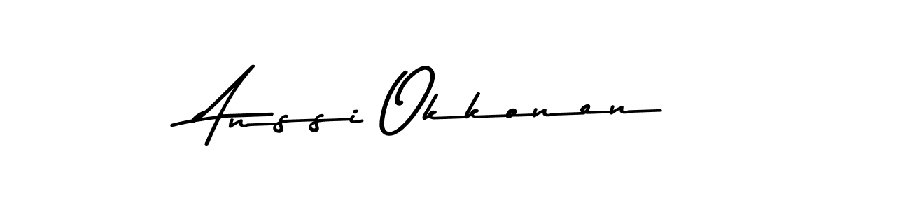 How to make Anssi Okkonen signature? Asem Kandis PERSONAL USE is a professional autograph style. Create handwritten signature for Anssi Okkonen name. Anssi Okkonen signature style 9 images and pictures png