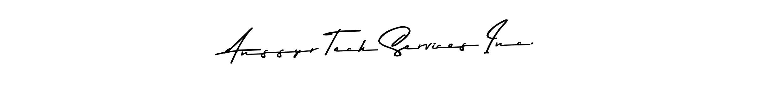This is the best signature style for the Anssyr Tech Services Inc. name. Also you like these signature font (Asem Kandis PERSONAL USE). Mix name signature. Anssyr Tech Services Inc. signature style 9 images and pictures png