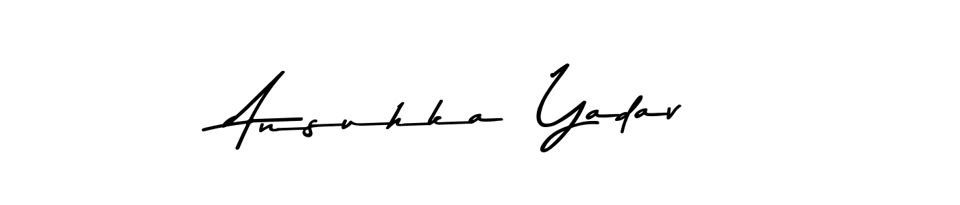 Ansuhka  Yadav stylish signature style. Best Handwritten Sign (Asem Kandis PERSONAL USE) for my name. Handwritten Signature Collection Ideas for my name Ansuhka  Yadav. Ansuhka  Yadav signature style 9 images and pictures png