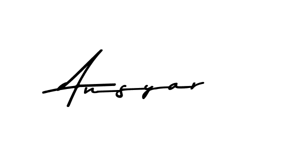 How to make Ansyar name signature. Use Asem Kandis PERSONAL USE style for creating short signs online. This is the latest handwritten sign. Ansyar signature style 9 images and pictures png