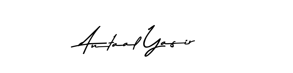 Use a signature maker to create a handwritten signature online. With this signature software, you can design (Asem Kandis PERSONAL USE) your own signature for name Antaal Yasir. Antaal Yasir signature style 9 images and pictures png