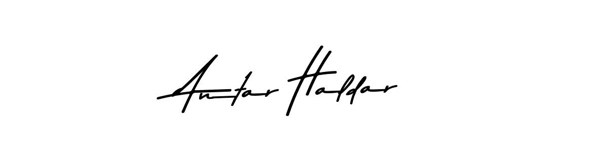 Create a beautiful signature design for name Antar Haldar. With this signature (Asem Kandis PERSONAL USE) fonts, you can make a handwritten signature for free. Antar Haldar signature style 9 images and pictures png