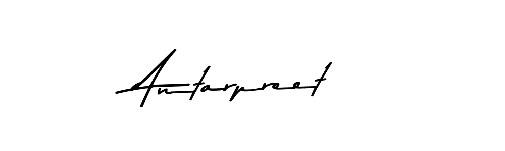 Design your own signature with our free online signature maker. With this signature software, you can create a handwritten (Asem Kandis PERSONAL USE) signature for name Antarpreet. Antarpreet signature style 9 images and pictures png