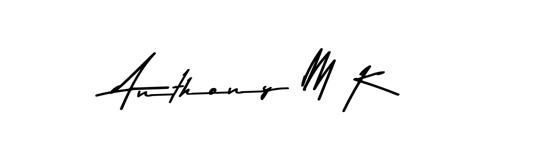 Anthony M K stylish signature style. Best Handwritten Sign (Asem Kandis PERSONAL USE) for my name. Handwritten Signature Collection Ideas for my name Anthony M K. Anthony M K signature style 9 images and pictures png