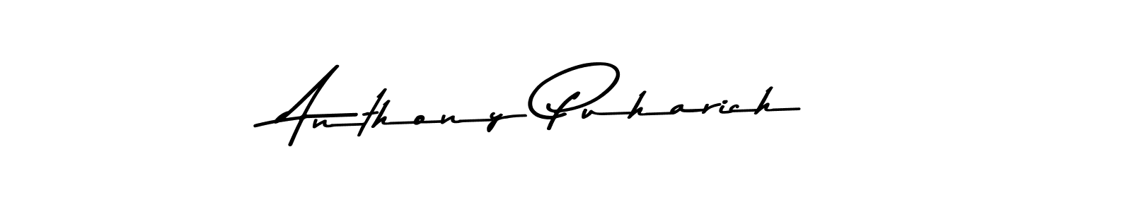 Also we have Anthony Puharich name is the best signature style. Create professional handwritten signature collection using Asem Kandis PERSONAL USE autograph style. Anthony Puharich signature style 9 images and pictures png