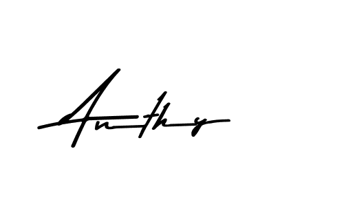 How to make Anthy name signature. Use Asem Kandis PERSONAL USE style for creating short signs online. This is the latest handwritten sign. Anthy signature style 9 images and pictures png