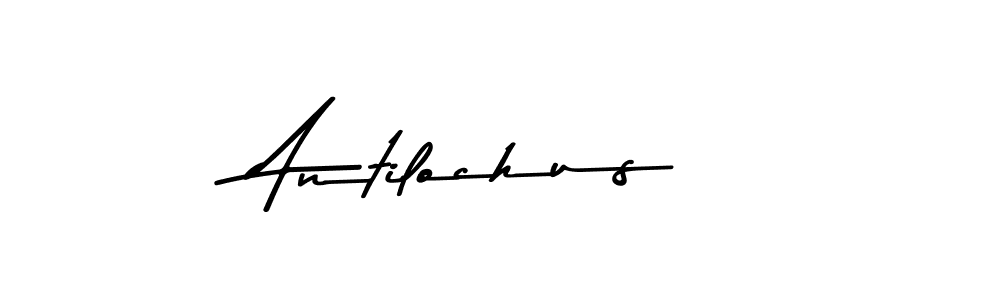 How to make Antilochus name signature. Use Asem Kandis PERSONAL USE style for creating short signs online. This is the latest handwritten sign. Antilochus signature style 9 images and pictures png