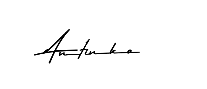 Create a beautiful signature design for name Antinko. With this signature (Asem Kandis PERSONAL USE) fonts, you can make a handwritten signature for free. Antinko signature style 9 images and pictures png