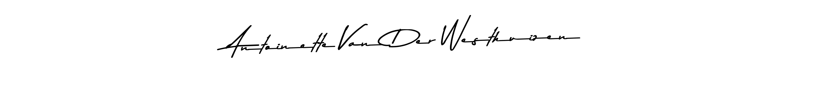 How to make Antoinette Van Der Westhuizen name signature. Use Asem Kandis PERSONAL USE style for creating short signs online. This is the latest handwritten sign. Antoinette Van Der Westhuizen signature style 9 images and pictures png