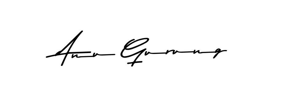 You should practise on your own different ways (Asem Kandis PERSONAL USE) to write your name (Anu Gurung) in signature. don't let someone else do it for you. Anu Gurung signature style 9 images and pictures png