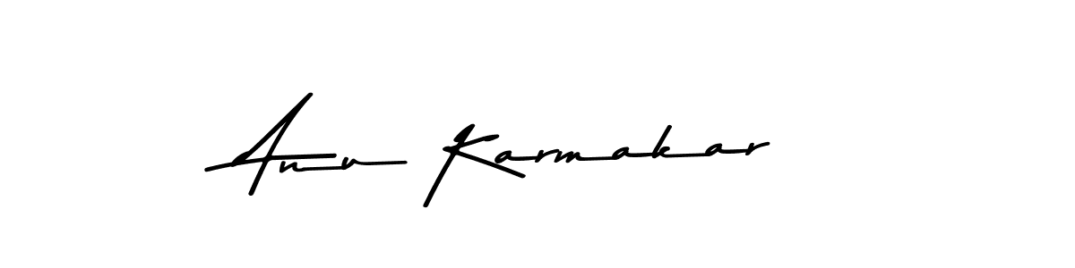 Design your own signature with our free online signature maker. With this signature software, you can create a handwritten (Asem Kandis PERSONAL USE) signature for name Anu Karmakar. Anu Karmakar signature style 9 images and pictures png