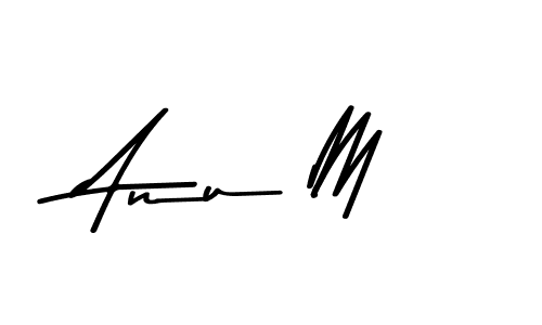 How to Draw Anu M signature style? Asem Kandis PERSONAL USE is a latest design signature styles for name Anu M. Anu M signature style 9 images and pictures png