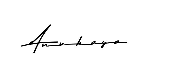 Design your own signature with our free online signature maker. With this signature software, you can create a handwritten (Asem Kandis PERSONAL USE) signature for name Anuhaya. Anuhaya signature style 9 images and pictures png