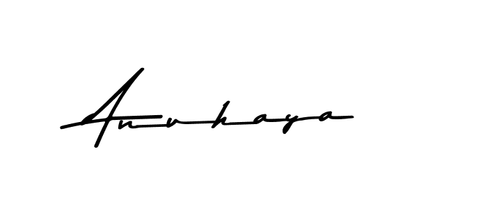 How to make Anuhaya name signature. Use Asem Kandis PERSONAL USE style for creating short signs online. This is the latest handwritten sign. Anuhaya signature style 9 images and pictures png