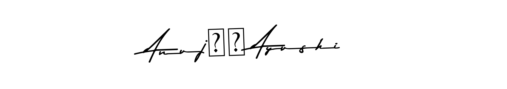 You should practise on your own different ways (Asem Kandis PERSONAL USE) to write your name (Anuj❤️ Ayushi) in signature. don't let someone else do it for you. Anuj❤️ Ayushi signature style 9 images and pictures png