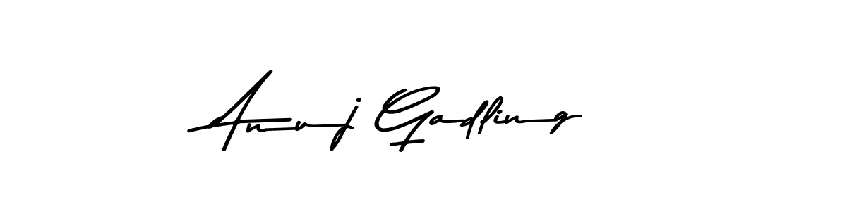 The best way (Asem Kandis PERSONAL USE) to make a short signature is to pick only two or three words in your name. The name Anuj Gadling include a total of six letters. For converting this name. Anuj Gadling signature style 9 images and pictures png